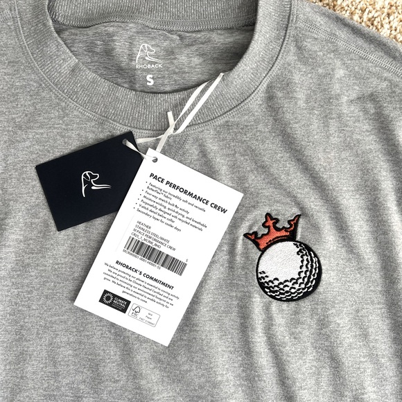 Men's RhoBack Pace Performance Crew - Picture 2 of 3